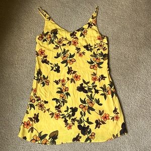 Urban Outfitters Yellow Floral Dress